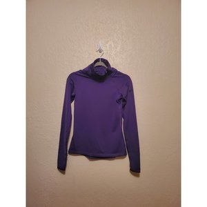 Women's Nike Pro Dri-Fit  Size Small Purple Long Sleeve Solid Pullover